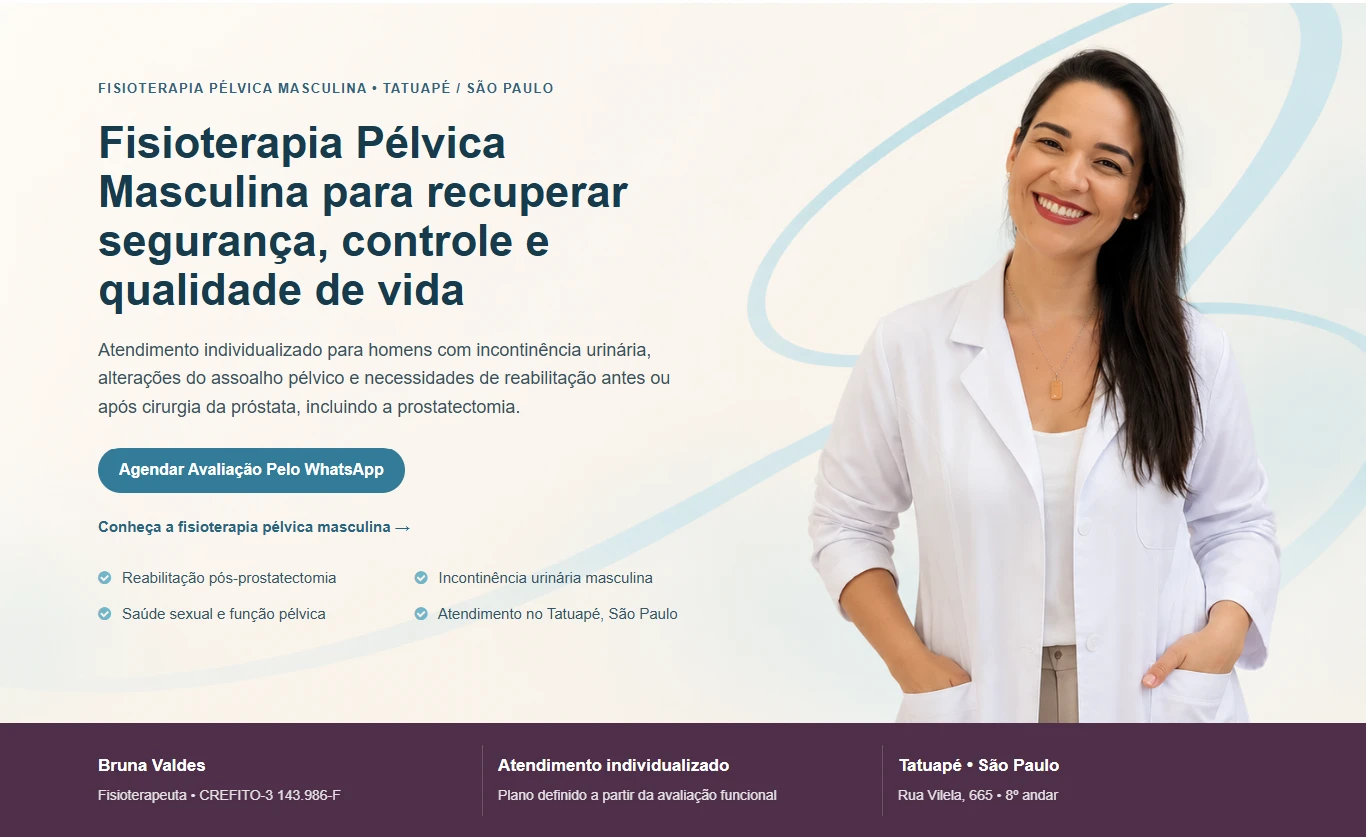 Projeto Bruna Valdes — Fisioterapia Pélvica Masculina